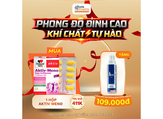 🎁 Chương trình khuyến mãi khi mua sản phẩm Aktiv - Meno
